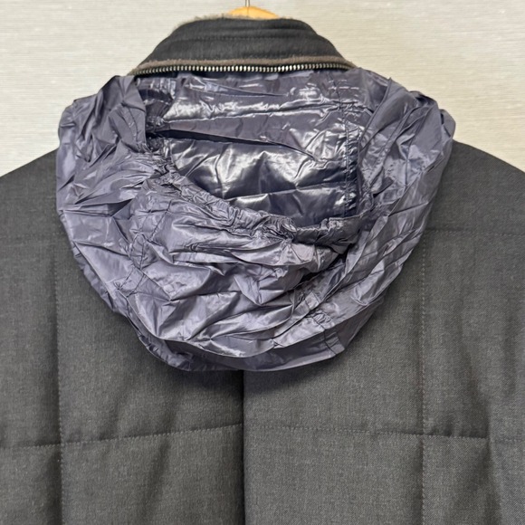 READ Gimo's Quilted Wool Jacket Coat Charcoal  Men's Sz M 38-40 (IT 50) - Picture 12 of 13